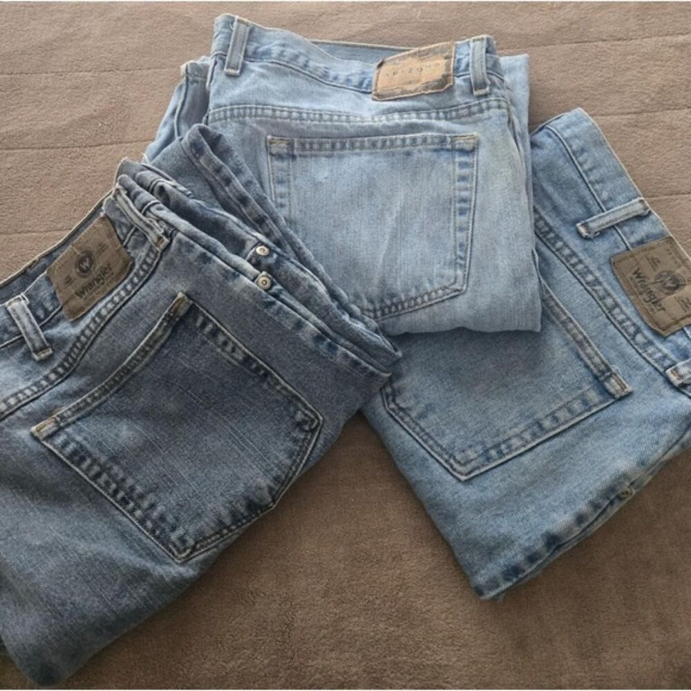Three pairs of jeans size 42 x 30